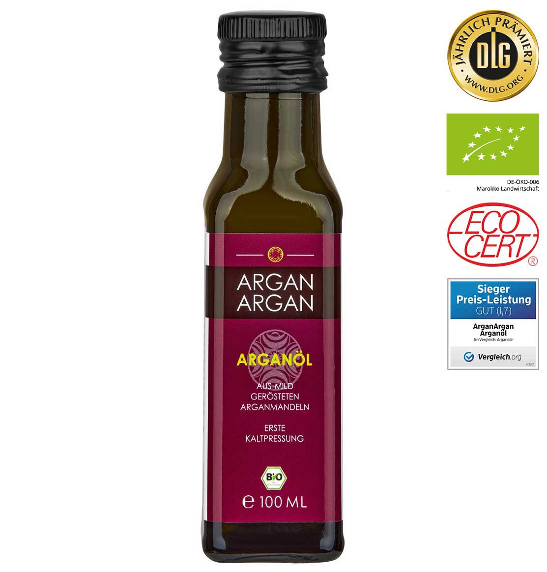 BIO-ARGANÖL - GERÖSTET 100ml - fein nussig - erste Kaltpressung